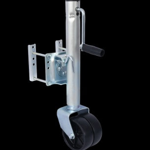 1500lbs Trailer Jack With Double Wheel, Adjustable 12 Lift Travel, Boat On For Boat RV Utility, Swi