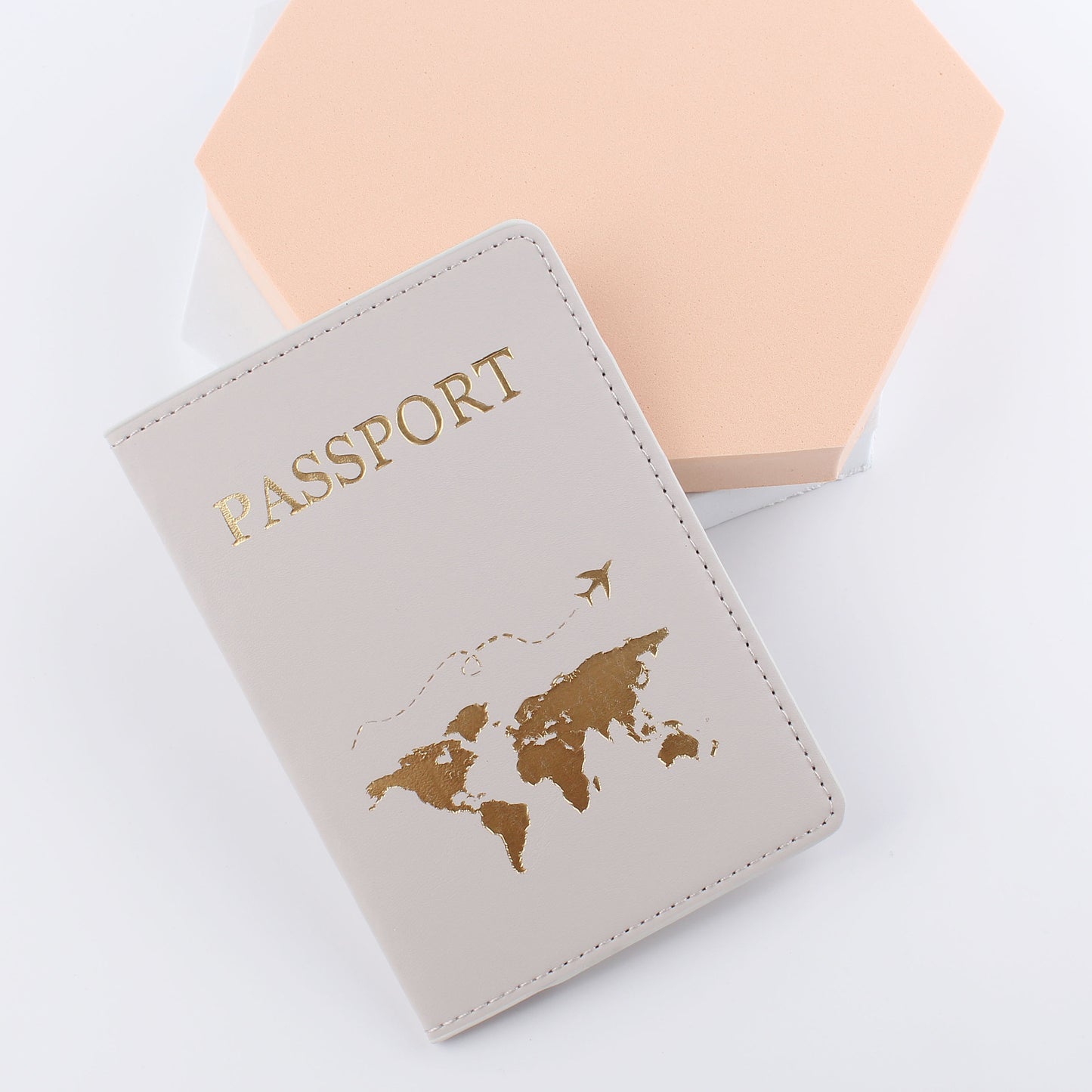 Leather Passport Holder Gift Travel Document Case Passport Protector