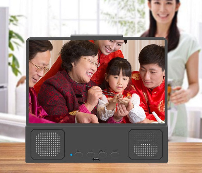 Mobile Phone Screen Magnifier 3D HD Video Bluetooth Amplifier Smartphone Stand Amplifier Smartphone Stand Holder Gift