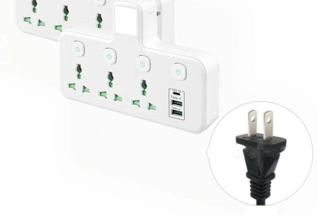 USB Power Strip Wireless British Standard Household