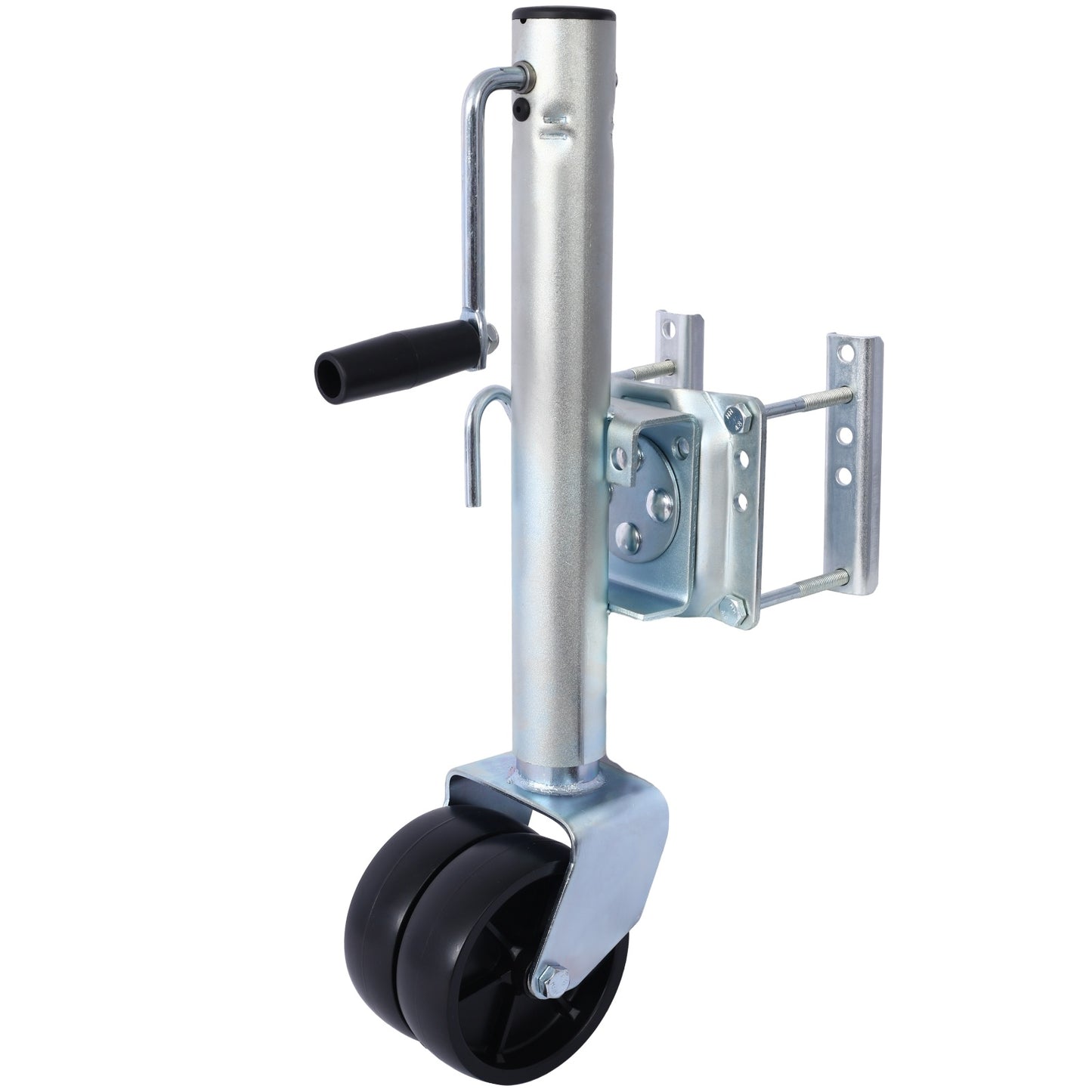 1500lbs Trailer Jack With Double Wheel, Adjustable 12  Lift Travel, Boat On For Boat RV Utility, Swi
