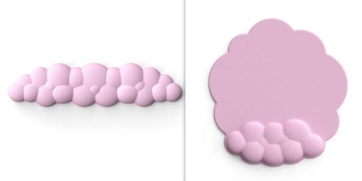 Cloud Keyboard Hand Wrist Rest Memory Foam Silicone Leather Mouse Pad Wristband Pad