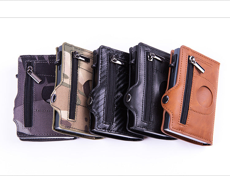 RFID Shielded Anti-theft Ultra-thin Card Holder Men's Multiple Card Slots Wallet