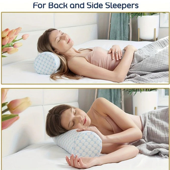 Ergonomic Memory Foam Neck Roll Pad