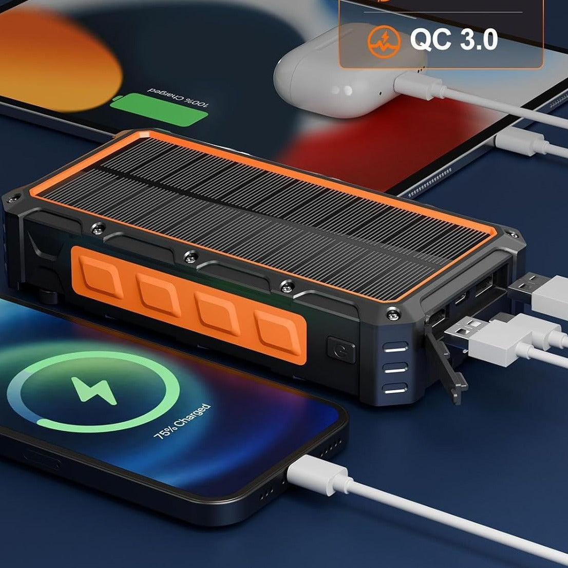 Solar Hand Power Generation Portable Wireless Charging Power Supply