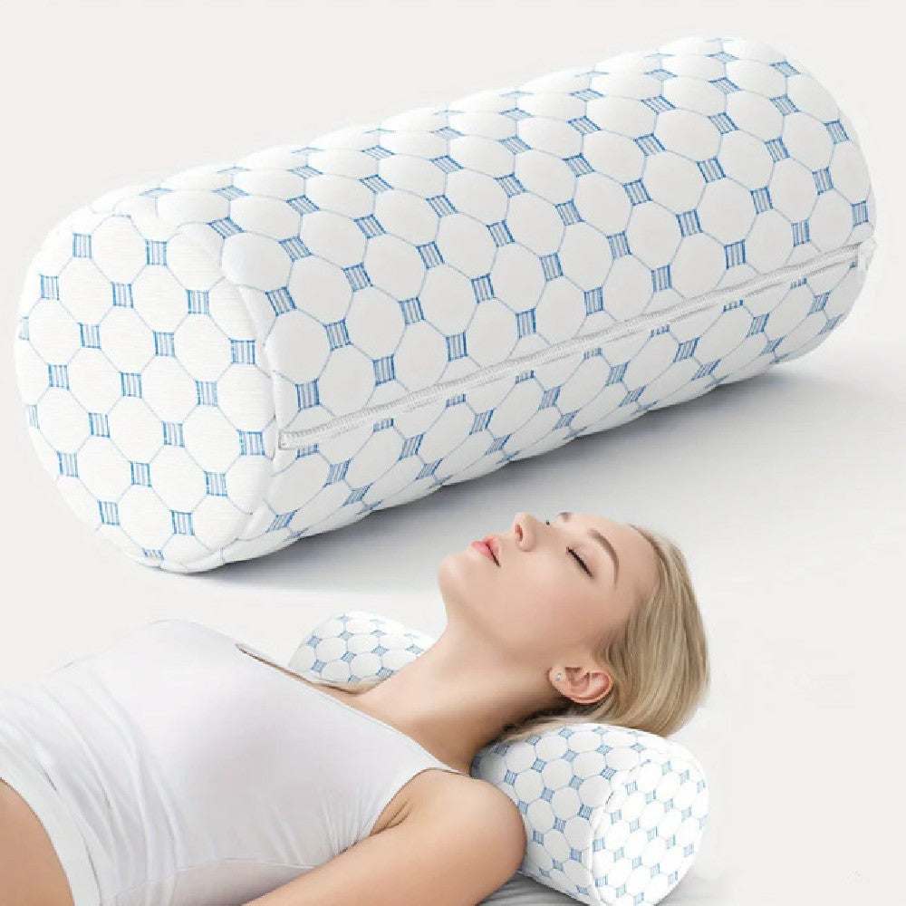 Ergonomic Memory Foam Neck Roll Pad