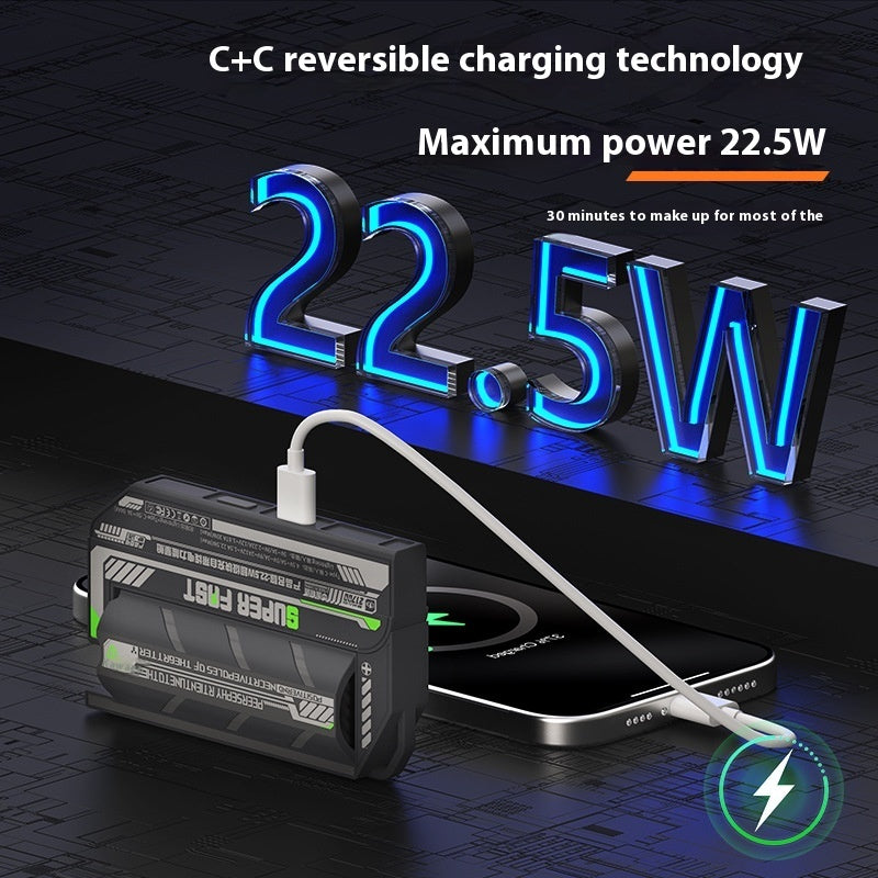 Replaceable Power Bank With Cable Mobile Power Supply