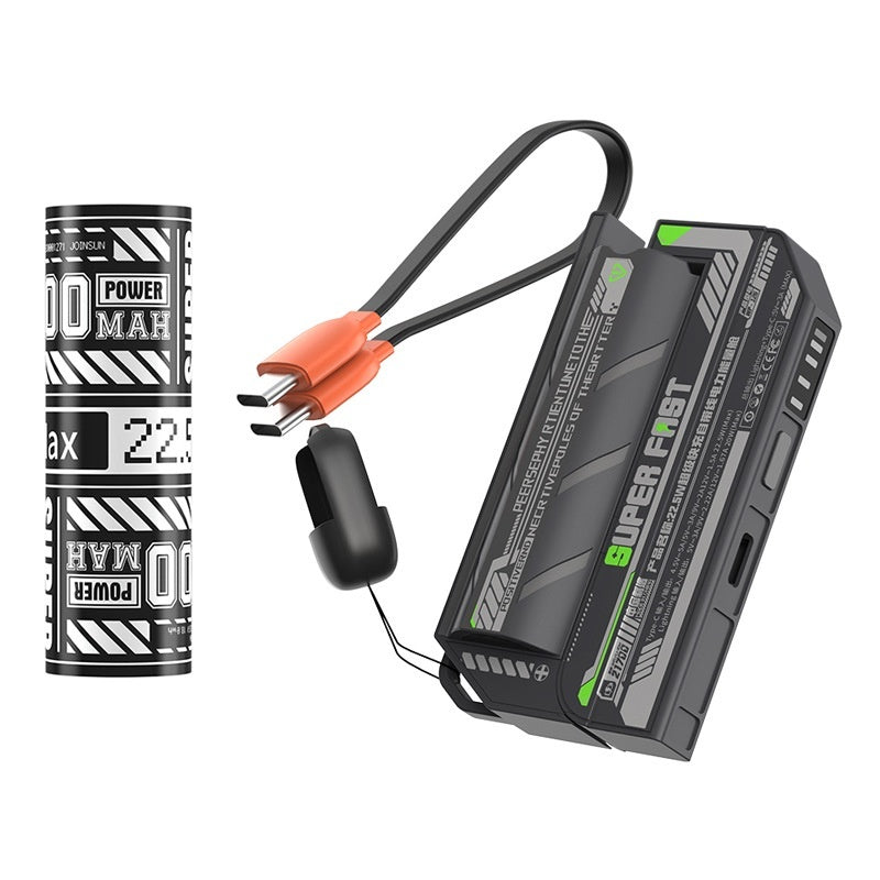 Replaceable Power Bank With Cable Mobile Power Supply