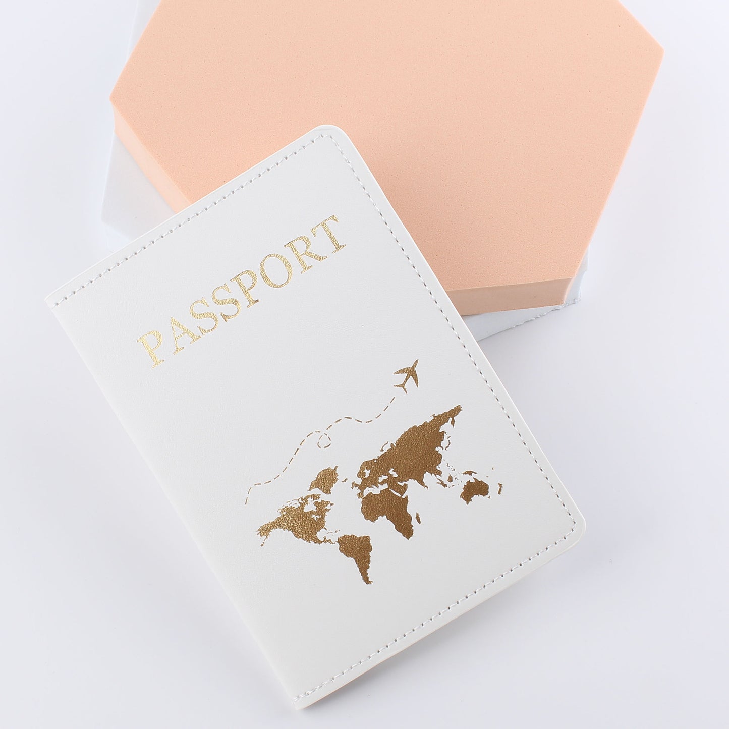 Leather Passport Holder Gift Travel Document Case Passport Protector