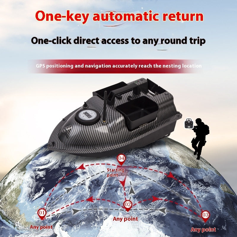 Smart Fishing Boat Automatic Return Fishing Remote Controlled Bait Boat High Power Bait Boat