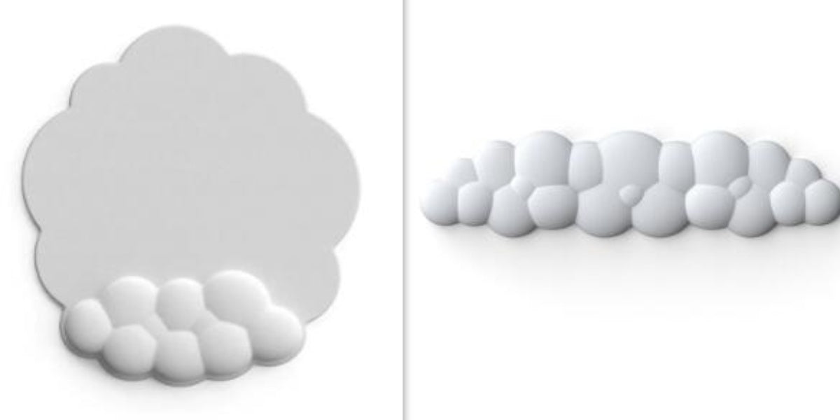 Cloud Keyboard Hand Wrist Rest Memory Foam Silicone Leather Mouse Pad Wristband Pad